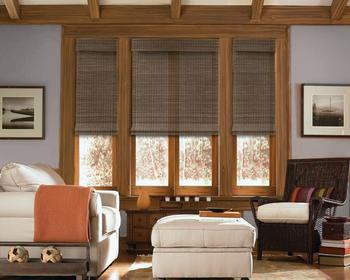 Cordless Natural Woven Wood Shades